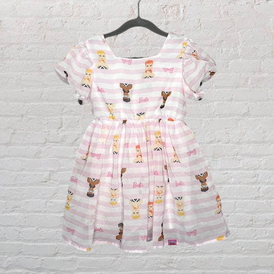 Barbie Striped Chiffon Dress (4T)