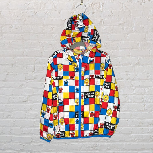 Sesame Street Lightweight Checkered Windbreaker (5-6)