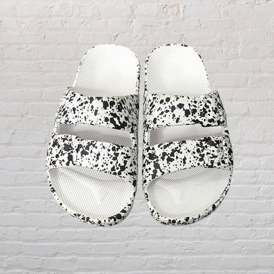 Freedom Moses Paint Splatter Slides (Footwear 11.5)