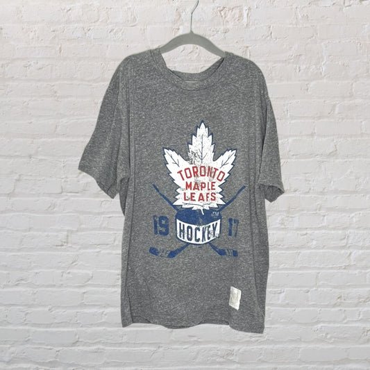 Retro Brand Maple Leafs Hockey T-Shirt (8-10)