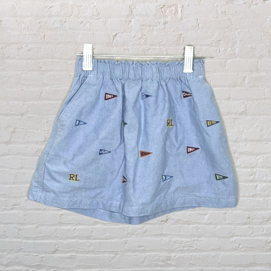 Polo Ralph Lauren Fkag Patch Chambray Skirt (6)