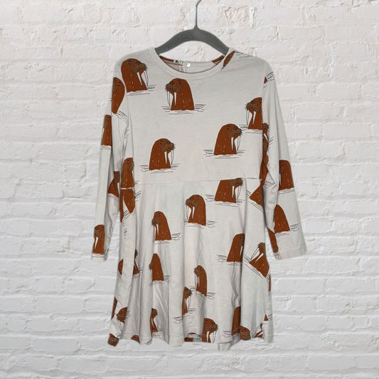 Mini Rodini Walrus Print Dress (4-5)