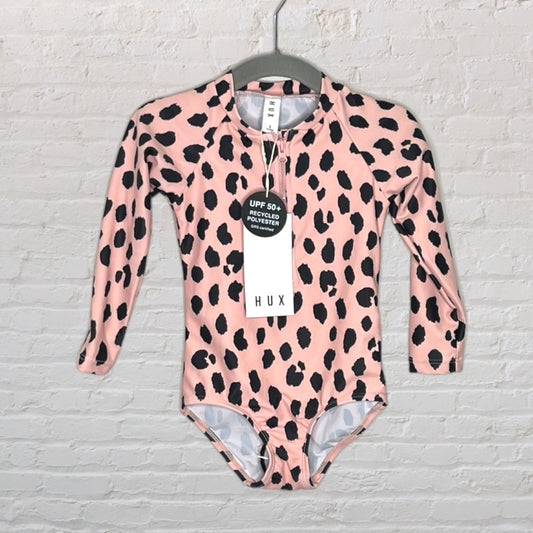 Huxbaby Leopard Print Rash Guard Swimsuit (18-24)