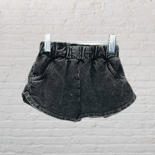 Joah Love Acid Wash Sweat Shorts (3T)