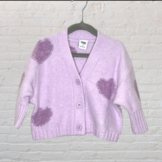 Smash & Tess Knit Hearts Cardigan (3T)