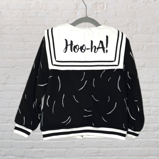 Loud Apparel 'Hoo-Ha!' Back Bib Shacket (4T)