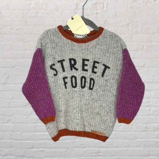 Piupiuchick 'Street Food' Chunky Kint Sweater (4T)