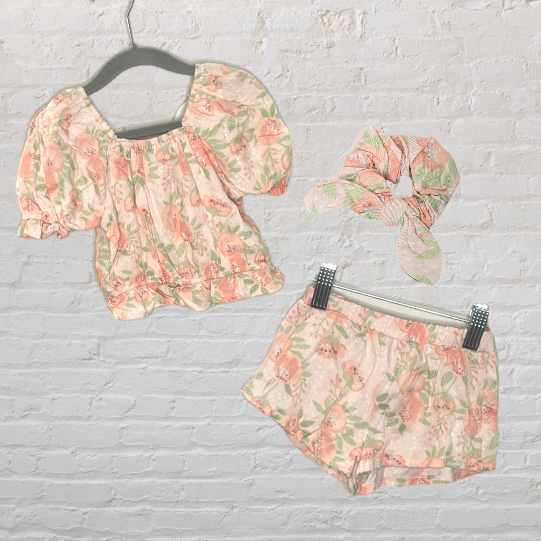 Vince Camuto Floral Puff-Sleeve Set (2T)