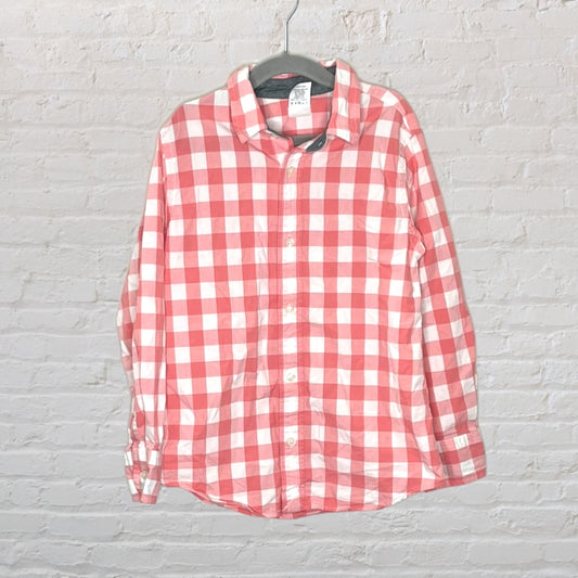 Crewcuts Gingham Button-Down Shirt (6-7)