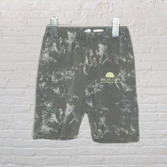 Zara 'A Great Day Is Coming' Marbled Shorts (4T)