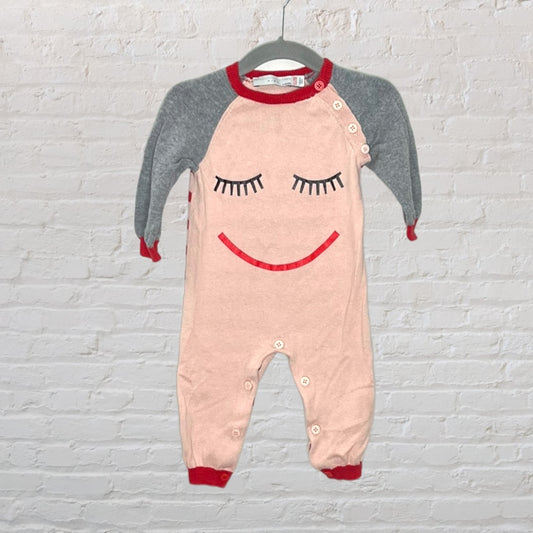 Stella McCartney Knit Smiley Romper (6M)