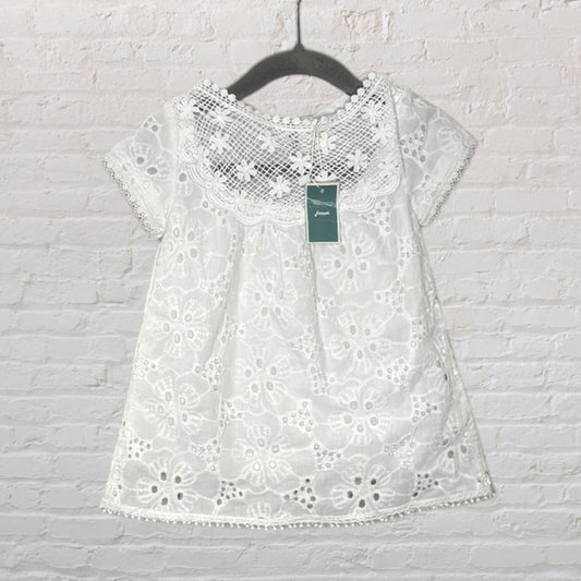 Jacadi Crochet Eyelet Dress (2T)