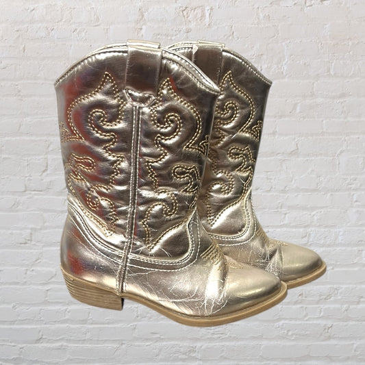 Tucker + Tate Metallic Cowboy Boots (Footwear 10)