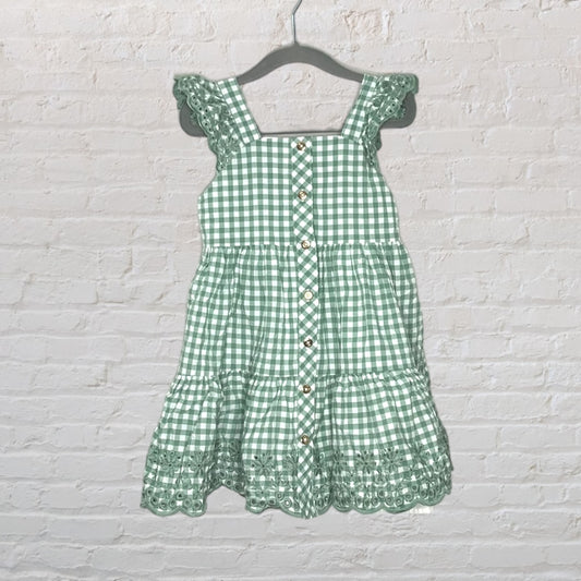 Tommy Bahama Gingham Eyelet Dress (3T)