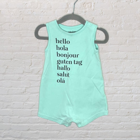 Indigo Baby 'Hello' Romper (6-12)