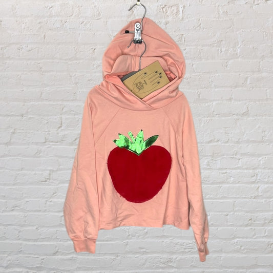 Wauw Capow Boxy Plush Strawberry Hoodie (7-8)