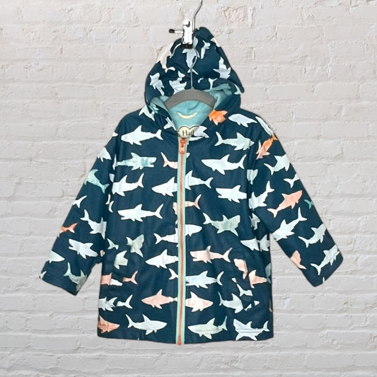 Hatley Terry-Lined Colour-Changing Shark Raincoat (3T)