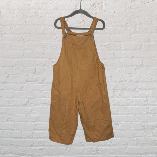 Wheat Linen Blend Overalls (5T)