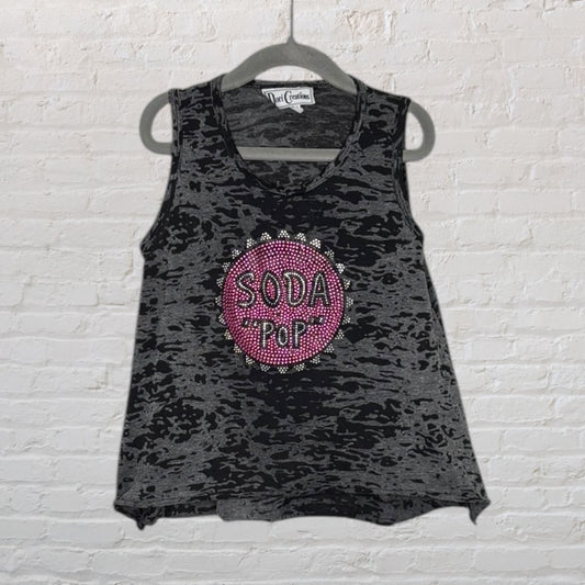 Dori Creations Embellished 'Soda Pop' Marled Tank (5-6)