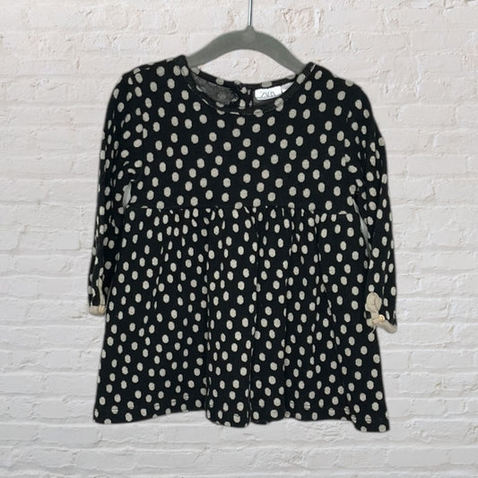 Zara Knit Polka-Dot Dress (18-24)