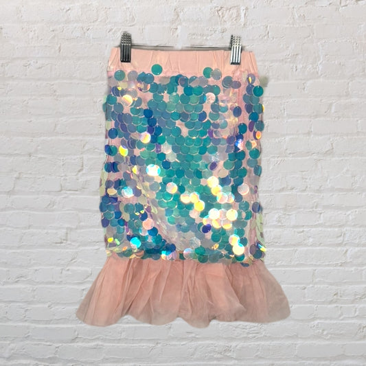 Lola + The Boys Iridescent Mermaid Swim Coverup (4-5)