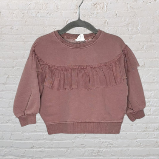 Zara Tulle Ruffle Sweater (9-12)