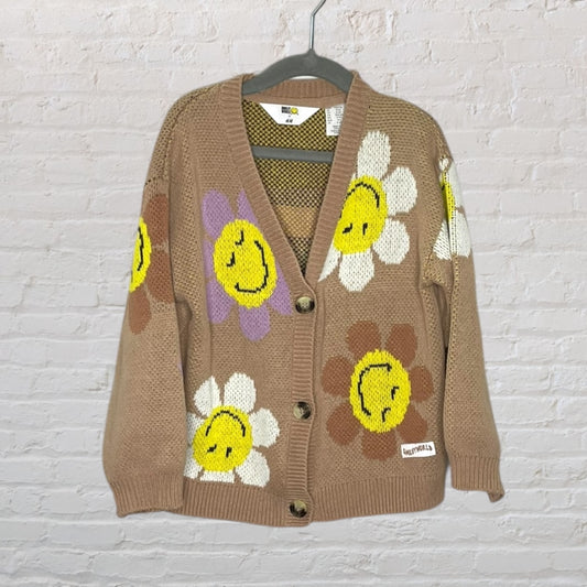 H&M X Smiley World Knit Flower Cardigan (5-6)