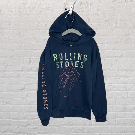 The Rolling Stones Glitter Print Hoodie (7-8)