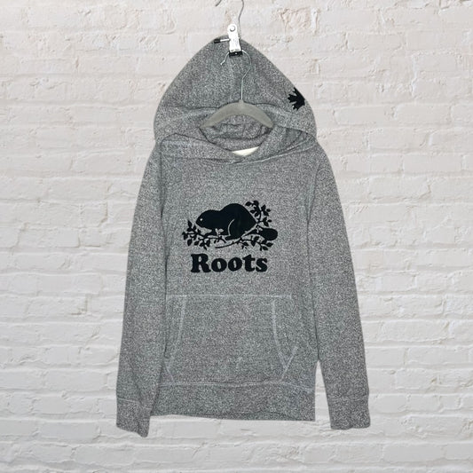 Roots Salt & Pepper Logo Hoodie (7-8)