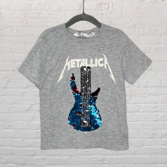 H&M x Metallica Flip Sequin T-Shirt (5-6)