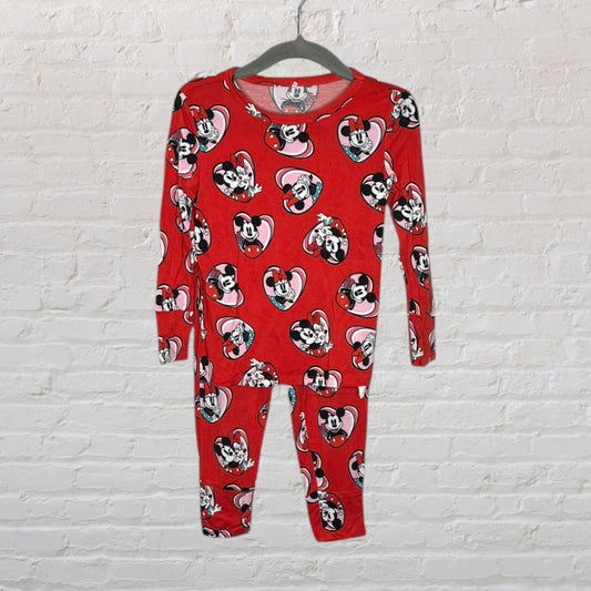 Posh Peanut x Disney Bamboo Minnie & Mickey Pyjama Set (3T)