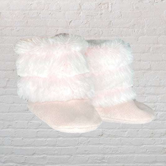 Stepping Stones Faux Fur Booties (6-9)