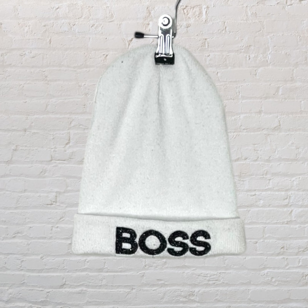 Boss Branded Knit Beanie (5-6)