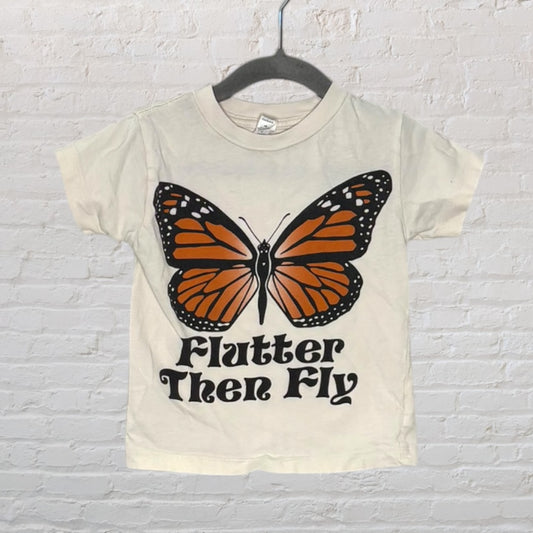 Rivet Apparel 'Flutter Then Fly' Butterfly T-Shirt (2T)