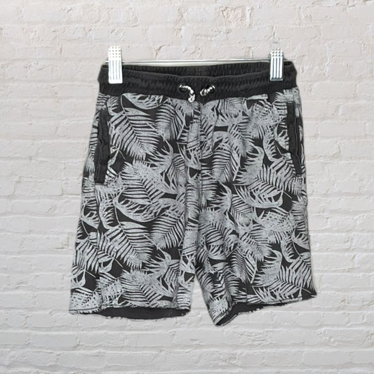 Zara Palm Leaves Sweat Shorts (7)