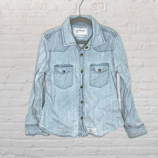 I Dig Denim Button-Down Denim Shirt (5-6)