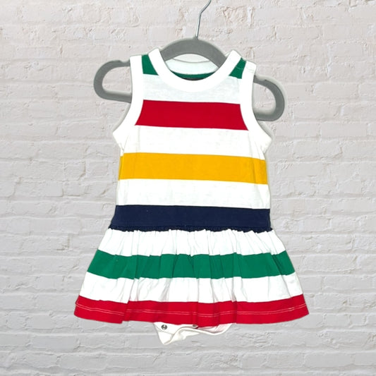 HBC Classic Stripes Onesie Dress (6-12)