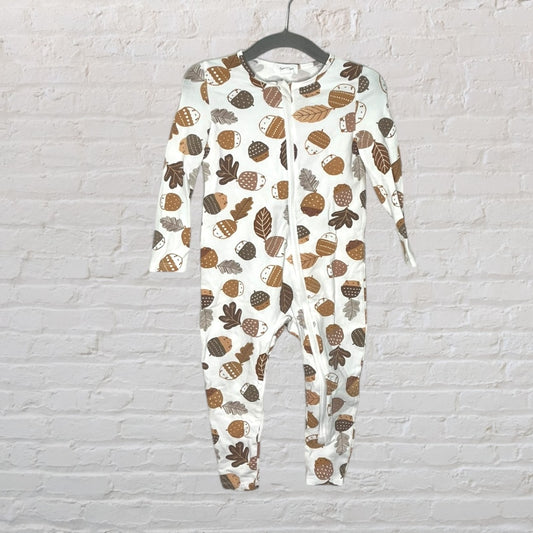 Angel Dear Organic Cotton Acorn Romper (12-18)