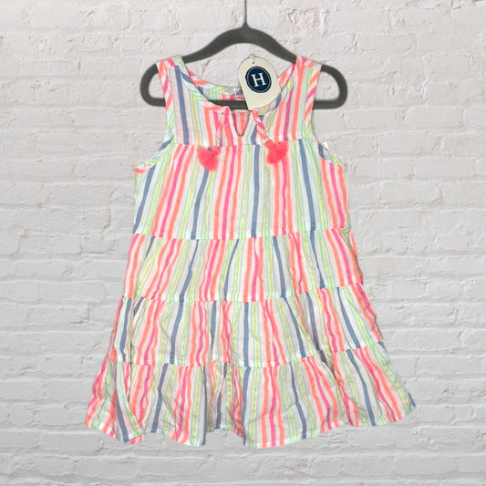 Hatley Striped Tiered Tassle Dress (3T)