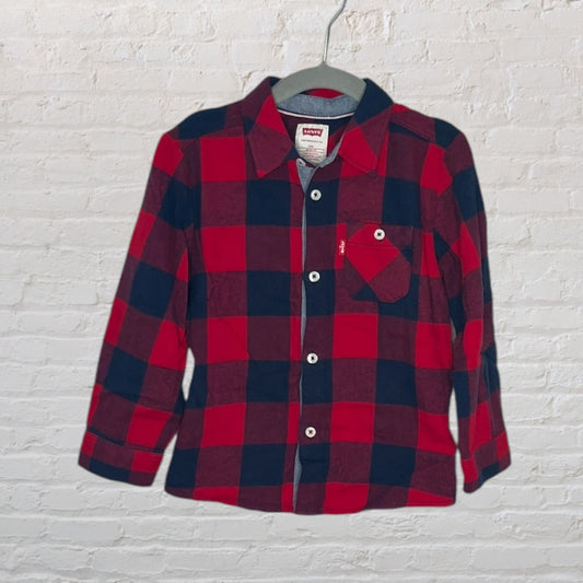 Levi's Buffalo Plaid Flannel Shirt (24M)