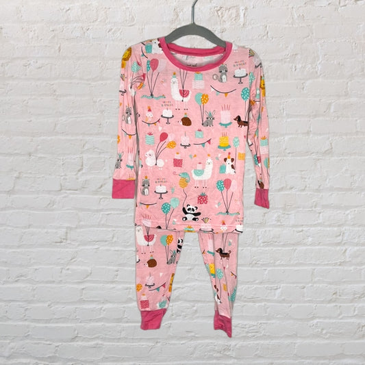 Little Sleepies Bamboo Birthday Friends Pyjama Set (2T)