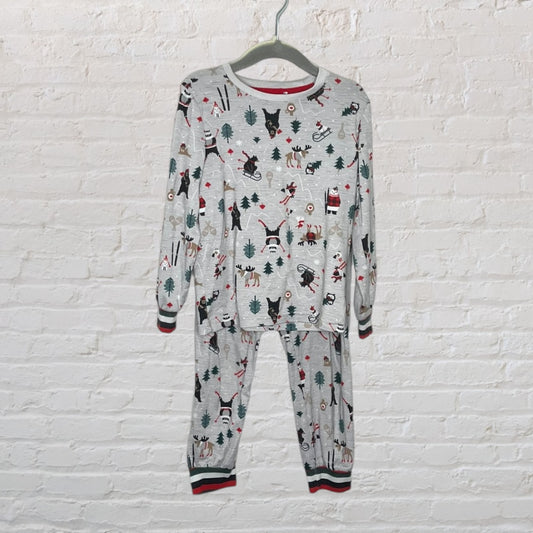 Unknown Brand Christmas Animals Pyjama Se (4T)