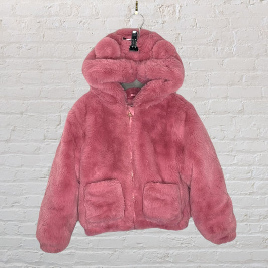 M&S Faux Fur Hooded Bear Jacket (5-6)