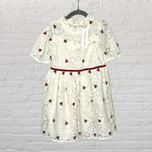 Janie and Jack Lace Rose Dress (5T)