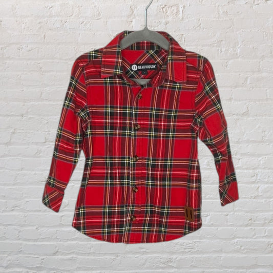 Beau Hudson Plaid Collared Shirt (3T)