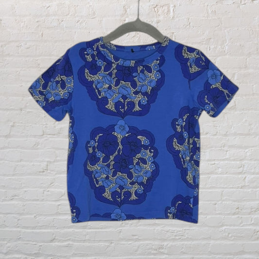 Mini Rodini Flower Print T-Shirt (4-5)