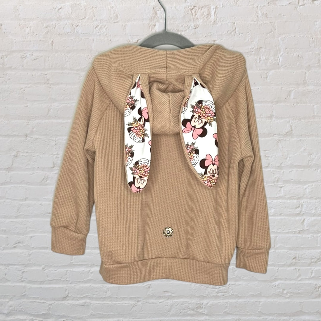 Blake & Honey Minnie Bunny Ears Waffle Hoodie (2T)