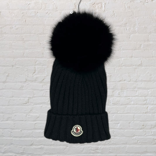 Moncler Wool Fox Fur Beanie (7-8)