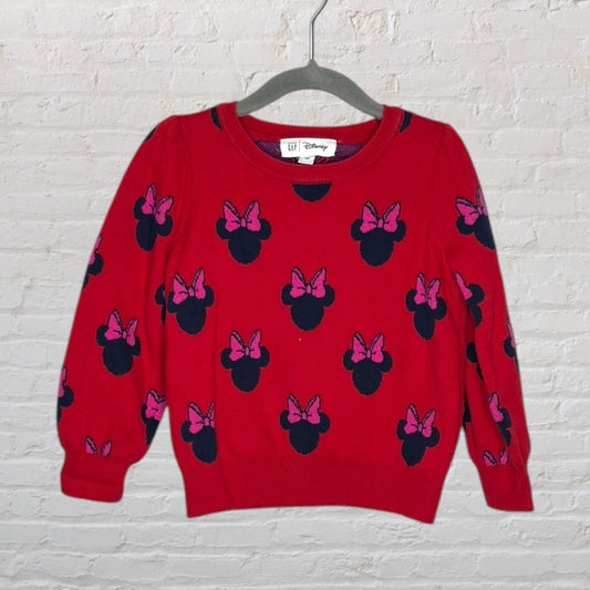 Gap X Disney Knit Minnie Print Sweater (4T)