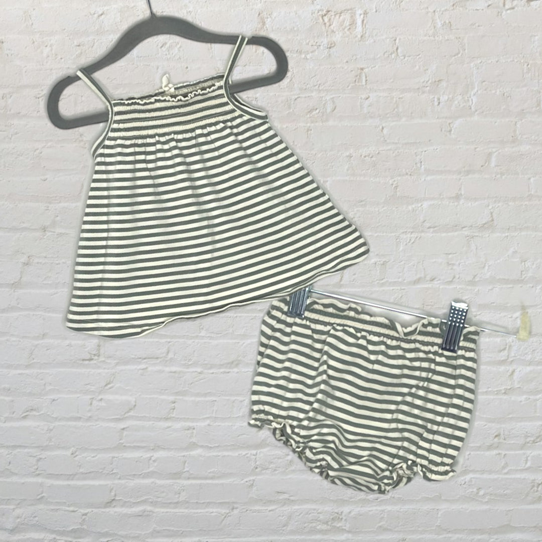 Quincy Mae Striped Bloomer Set (18-24)